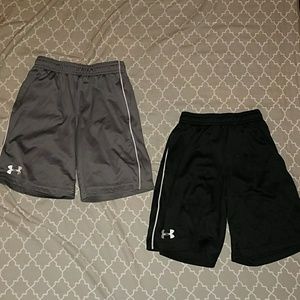 Girls Gray and black basketball shorts